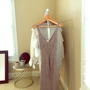 Crochet bohemian dress